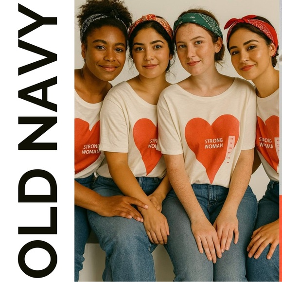 Old Navy Strong Woman T-Shirt NEW - Picture 1 of 6